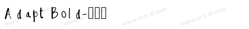 Adapt Bold字体转换